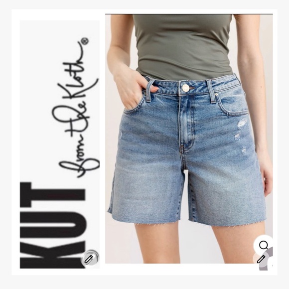 NWT KUT from the Kloth Women's Denim Shorts - Picture 1 of 8